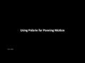 Using Polarie for Panning Motion