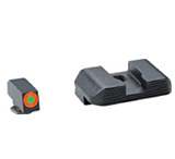Image of Ameriglo Hackathorn Night Set For Glock 43 Orange Outline Front Black Rear GL-436