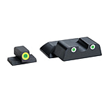 Ameriglo Tritium Front/Rear Combo Sights Green Dot White Outline Rear And Green Dot LumiLime Outline Front For S&amp;W Shield