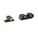 Ameriglo Tritium Front/Rear Combo Sights Green Dot White Outline Rear And Green Dot LumiLime Outline Front For Springfield XD/XDM/XDS XD-743