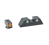 Image of Ameriglo Tritium Front/Rear Combo Sights Green Dot White Outline Rear And Green Dot Orange Outline Front For Glock 42 GL-741