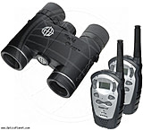 Image of Tasco World Class 10x25 Waterproof Binoculars WC1025 + Two FRS 2-Way Radios