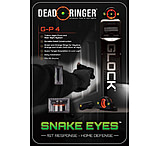 Image of Dead Ringer DR4583 Snake Eyes Sight Set Tritium Front/Rear Fits Glock Green/Orange