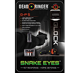 Image of Dead Deer DR4682 Snake Eyes Sight Set Tritium Front/Rear Fits Glock Orange/Green