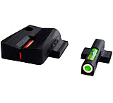HiViz LiteWave H3 Tritium/Litepipe Pistol Night Sight Set - Fits All S&amp;W M&amp;P Shield All Gen In 9mm, .40 S&amp;W, .45 ACP, Except M&amp;P Shield EZ380/ 9EZ