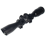 Image of Leapers Golden Image Classic TS 4x32mm Full Size Mil-dot Rifle Scope with Airgun - 22 Scope Rings and Pre-adjustment at 35 Yards