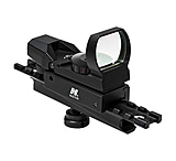NcSTAR AR Combo/Carry Handle Adapter/Red And Green Reflex Sight w/ 4 Reticles, Black, KARHD4RGB-A