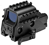 Image of NcSTAR Green Dot 3 Armored Rail Red Dot Sight w/ Quick Release, Green Illuminated Reticle &amp; Built-In Red Laser