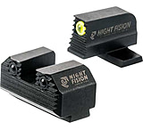 Night Fision Springfield Hellcat Tritium Stealth Yellow Ring Night Sight Set, Springfield Hellcat OSP/RDP, Black, SPR229248268YGZG