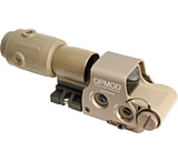 Image of EOTech OPMOD MPO III EXPS2-0 Holo Sight with 3x G23 Magnifier - 65 MOA ring and 1MOA dot Reticle, Tan