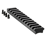 Image of Ruger 90673 Precision Rimfire 0 MOA Picatinny Alumonum Black Hard Coat Anodized