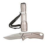 Image of Sheffield 2 Pc. Folding Knife And 100 Lumen LED Flashlight Set