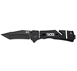 Image of SOG TF104CP Trident Elite Folding Knife w/ Tanto Blade - Black