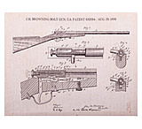 Image of SPG International Browning Canvas Print Bolt .22 Rifle 14"x11"<