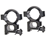 Image of Traditions 1 Inch Aluminum Scope Ring Quick Peep Matte Black A798DS