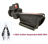 Image of Trijicon ACOG 3.5x35 Scope, Dual Illuminated Red Crosshair .223 Ballistic Reticle, 4.0 MOA RMR Sight, TA51 Mount