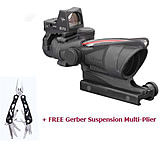 Image of Trijicon ACOG 4x32 Rifle Scope w/ Dual Illuminated Red Chevron .223 Ballistic Reticle