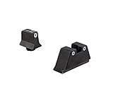 Trijicon Night Sight Suppressor Set, White Front/White Rear, Green front/Orange Rear Lamps, Black, 600650