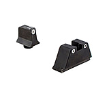 Trijicon Night Sight Suppressor Set, White Front/White Rear, Green front/Yellow Rear Lamps, Black, 600651