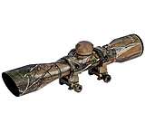 TruGlo 4x32mm 1in Tube Crossbow Rifle Scope with Rings