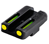 TruGlo Brite-Site TFO Low Profile Green Fiber Optic Front Yellow Rear Sight Set for Glock 42, TG-TG131GT1B