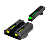 TruGlo Tritium / Fiber Optic TFO Hand Gun Sights, Green Front and Yellow Rear - For Glock 17/19/22 and Similar, TG-TG131GT1Y