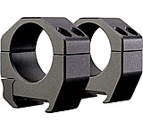 Vortex Precision Matched Rifle Scope Rings, 1 in Tube, Low, Weaver/Picatinny, Black, .76in, 1.4oz, PMR-01-76-W