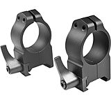 Warne Maxima Steel Rings, 1in, Weaver/Picatinny, QD, High - Matte 202LM