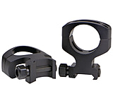 Image of Warne MSR Flat Top Rings Tactical Nut Ultra High 30mm Tube Diameter Black A431M