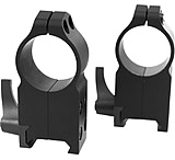 Image of Warne 1in Quick Detach AR15 Flat Top Rifle Scope Rings, Matte Black