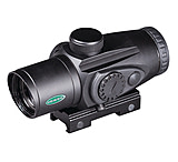 Image of Weaver 3x30 Prism Scope Red Dot Reticle 8-Level Reticle Brightness Selector Fast Focus Diopter Adjustment Matte Black 849275