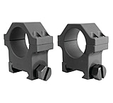 Image of Yankee Hill Machine 4-Screw Scope Ring Set Medium One Inch Weaver Matte Black YHM-241B