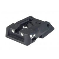 LPA Fully Adjustable White Dot Sight For EAA, Jericho, P9 (Springfield), Tanfoglio Handguns - Steel, Low Profile