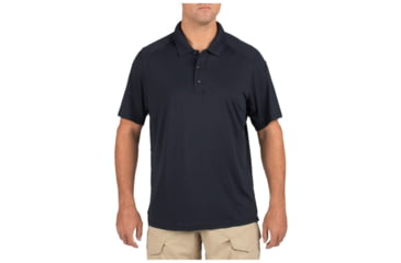Image of 5.11 Tactical Helios Short Sleeve Polo - Men's, Dark Navy, Extra Small, 41192-724-XS