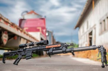 Image of Accuracy Solutions BipodeXt ARC III ARCA Spec Telescoping Bipod, Black, AS-90040