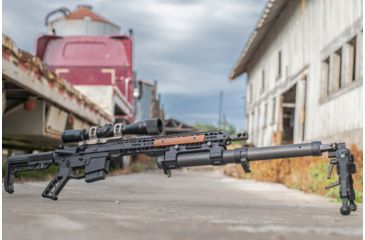 Image of Accuracy Solutions BipodeXt TAC II ARCA Rail Dual Mount, Black, BipodeXt TAC II ARCA Rail DM