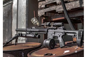 Image of Accuracy Solutions BipodeXt TAC III Gen 2 Picatinny, No Accessories, Black, BipodeXt TAC III G2 Pictny. NA