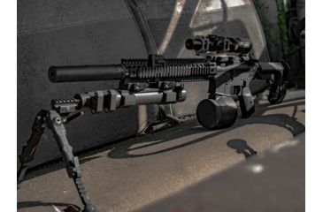 Image of Accuracy Solutions BipodeXt TAC III Gen2 Picatinny Telescoping Bipod, Black, AS-90090