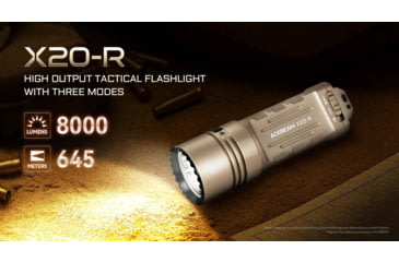 Image of Acebeam X20-R 18650 Li-ion 10000 Lumens LED Flashlight, Desert, X20-R Desert