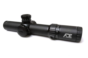 Image of ADE Advanced Optics 1-4x24mm Riflescope, SFP, Illuminated Mil Dot Reticle, Matte, Black, Gen2 1-4x24
