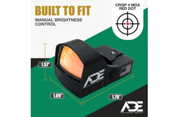 Image of ADE Advanced Optics RD3-009 1x Reflex Red Dot Sight