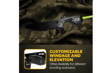 Image of ADE Advanced Optics M-Lok Angled Foregrip/Handstop, Green Laser, Black, HG77