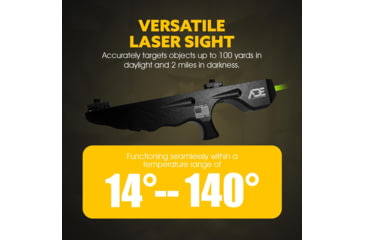 Image of ADE Advanced Optics M-Lok Angled Foregrip/Handstop, Green Laser, Black, HG77