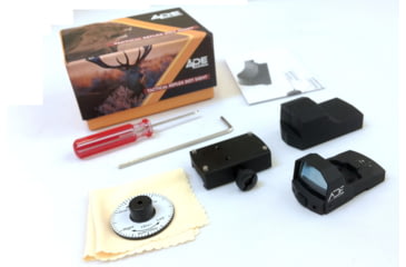 Image of ADE Advanced Optics RD3-006B Mini Reflex Micro Green Dot Sight, 3 MOA, Black, RD3-006B