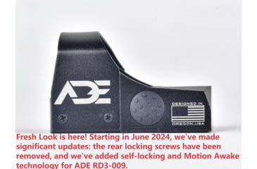 Image of ADE Advanced Optics RD3-009 1x Reflex Red Dot w/Optic Mounting Plate S&amp;W MP 380 Shield EZ/Standard Picatinny Mounting Plate
