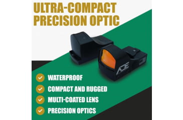 Image of ADE Advanced Optics RD3-009 Motion Awake 1x Reflex Red Dot Sight w/Ruger Security 9 Mount Plate