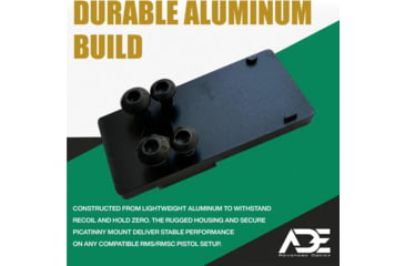 Image of ADE Advanced Optics RD3-009 Motion Awake 1x Reflex Red Dot Sight w/Ruger Security 9 Mount Plate