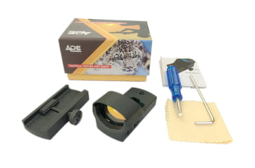Image of ADE Advanced Optics RD3-011 Avenger Red Dot Sight/NV Night Vision Sight, Red Dot/Invisible NV Dot Reticle, Black, RD3-011