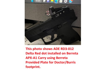 Image of ADE Advanced Optics RD3-012 Delta Mini Reflex Red Dot Micro Sight, Dot Reticle, FDE, RD3-012S
