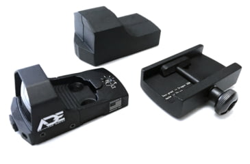 Image of ADE Advanced Optics RD3 BLUE 1x Red Dot Sight, Black, RD3-006B-BLUE